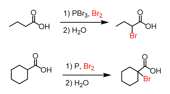 Alpha Bromination of Carboxylic Acids